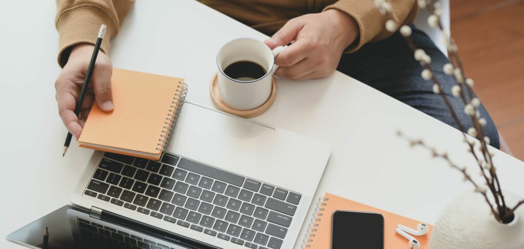 Leader conducting a virtual or remote meeting
